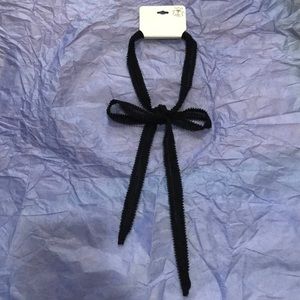 New vegan beaded black sheer lace wrap choker soft fabric necklace SO PRETTY!